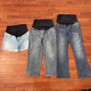 Isabel Maternity Size 10 Jeans shorts lot of 3